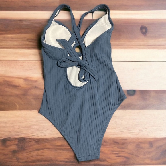 Blue women’s 1 piece swimsuit - Picture 2 of 3